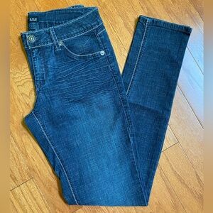 a.n.a Women's Skinny Jeans - Dark Blue